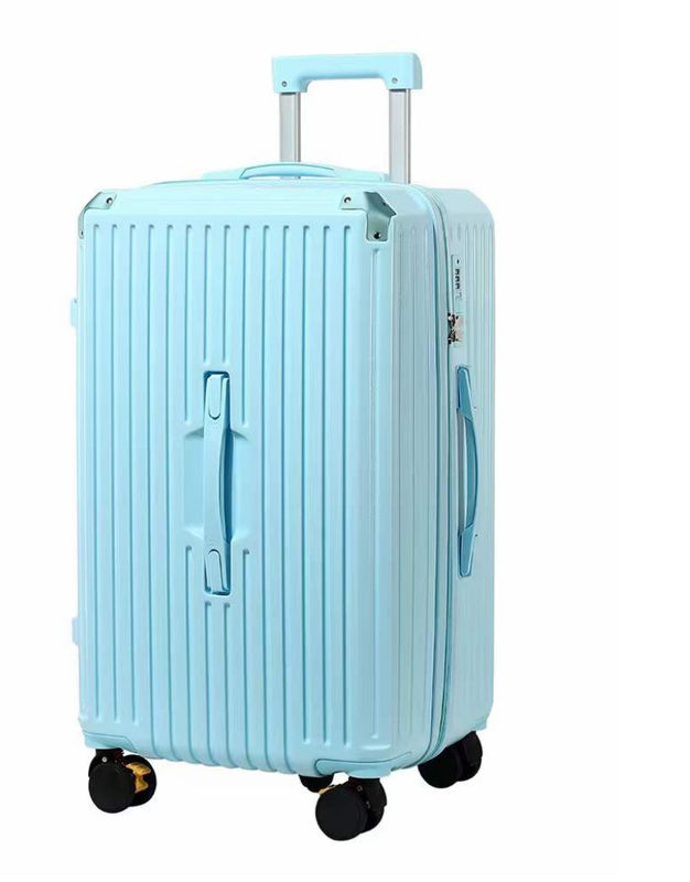 Bagage à coque dure de grande capacité avec porte-gobelets USB Chargeur à cinq roues Vaisselle New Fashion Trolley Bag