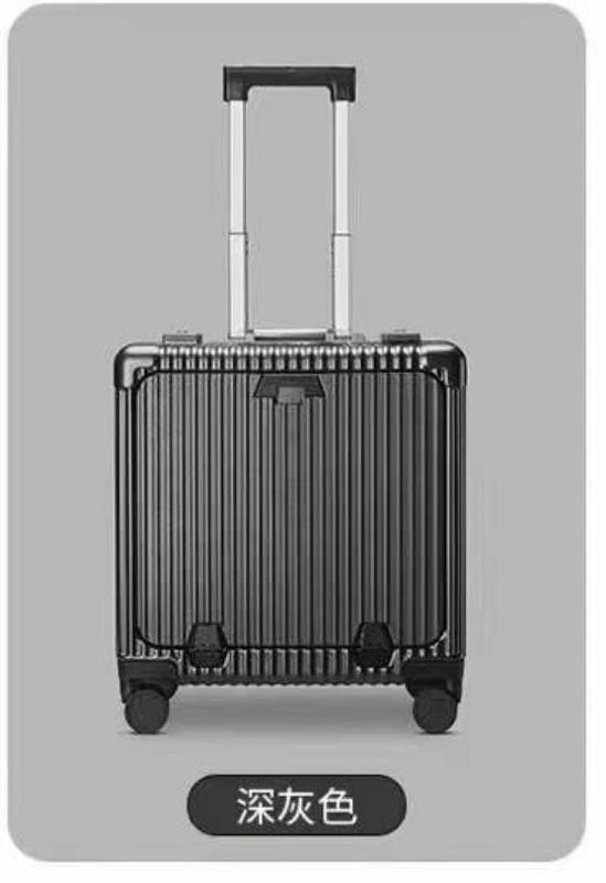 PC en gros 18 pouces Voiture de voyage Bagage avant ouverture Porte sur la valise anti-crack Cute Case aluminium rouleau cadre