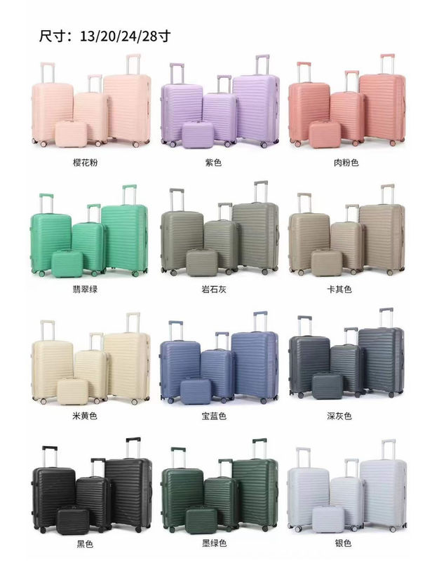 Fabrique en gros de haute qualité coquille dure mode 360 degrés roues de filature Pp bagages pour le voyage