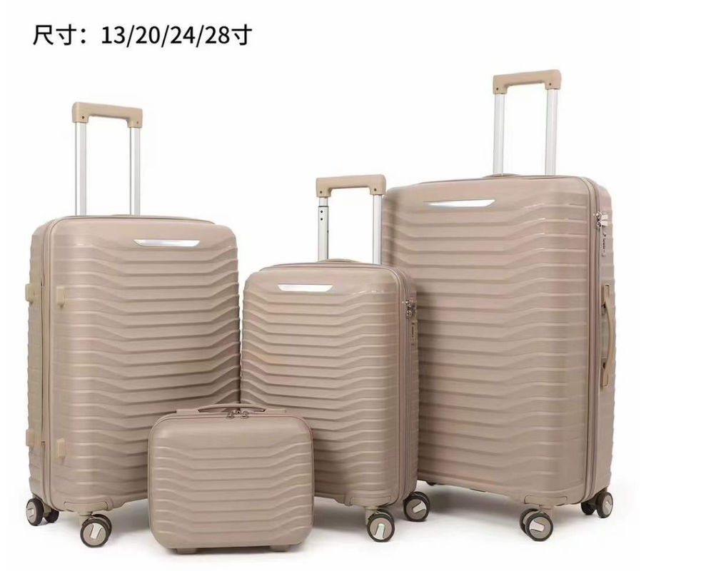 Voyage unique Pp 3 4 Roues 4pcs valise bagages sac de chariot pour les filles Voyage en plein air