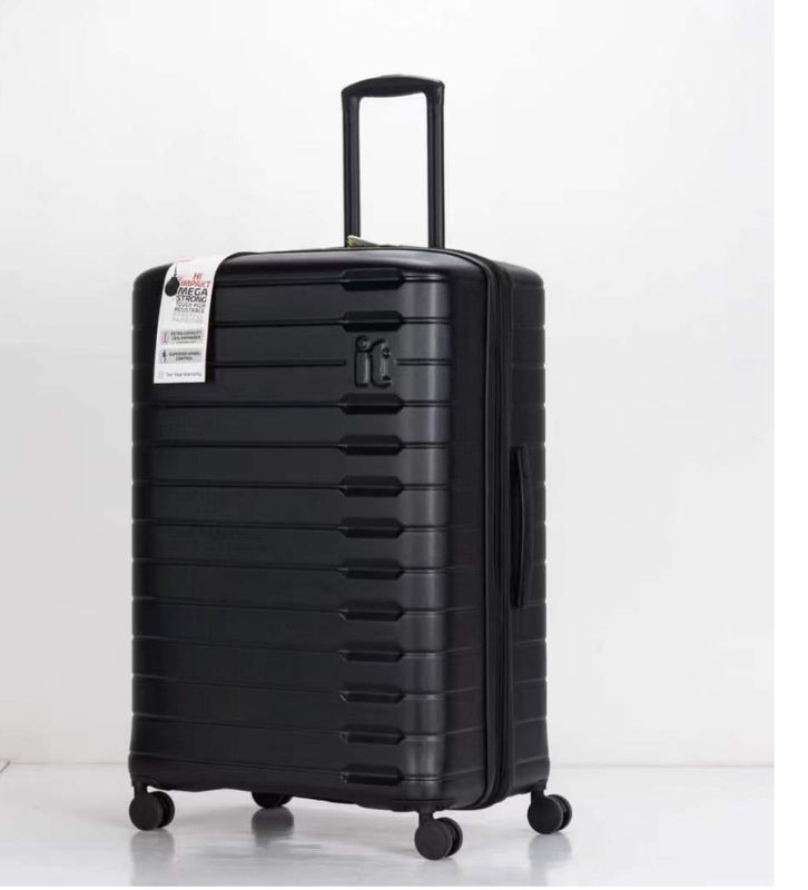Noir PP incassable la plus récente valise durable sac de voyage 28 élargissable TSA verrouiller les bagages pour les voyages d'affaires