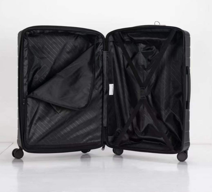 Noir PP incassable la plus récente valise durable sac de voyage 28 élargissable TSA verrouiller les bagages pour les voyages d'affaires