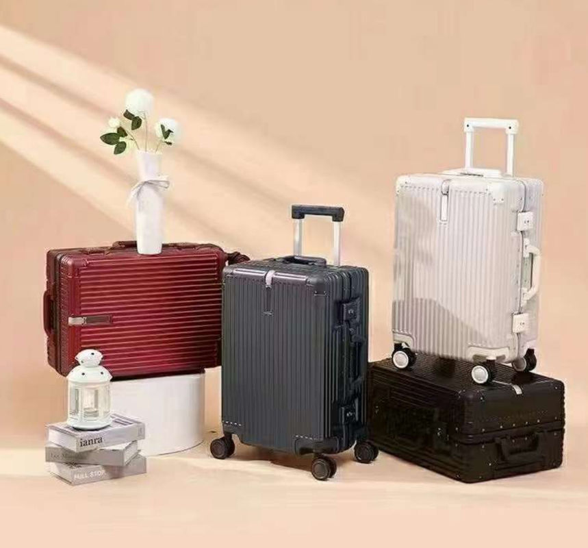 Valise longue distance 20 pouces 24 pouces 26 pouces aluminium cadre valise de voyage valise mot de passe large poignée trolley bagage