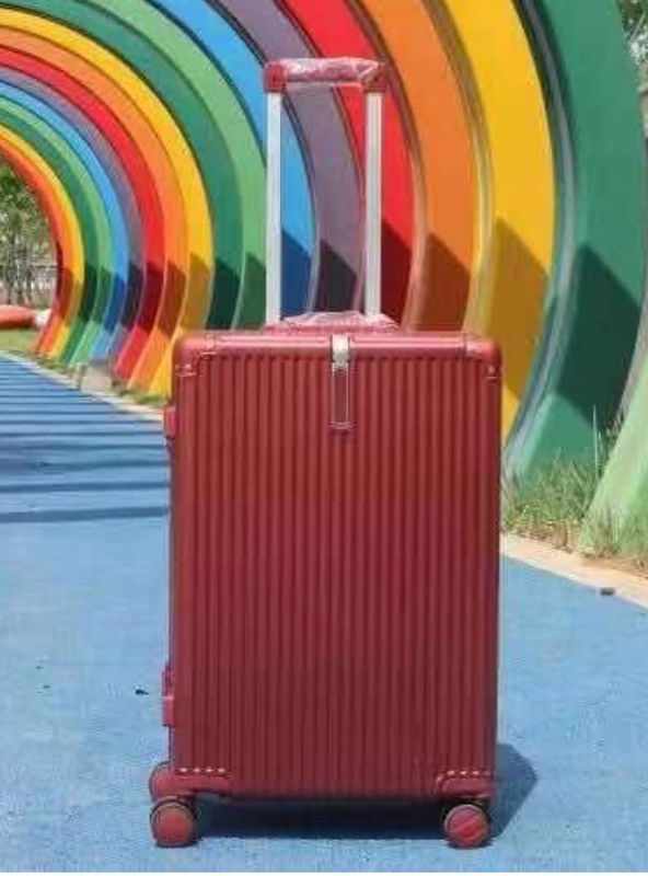 Boîte cadeau de 22 pouces pour chien Petite rose pleine valise en aluminium