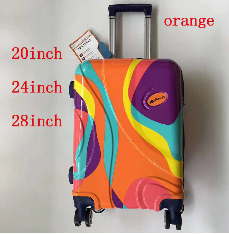Casse ABS/PC de haute qualité Coloriage dur sac de voyage sac de voyage valise ensemble de bagages à imprimer