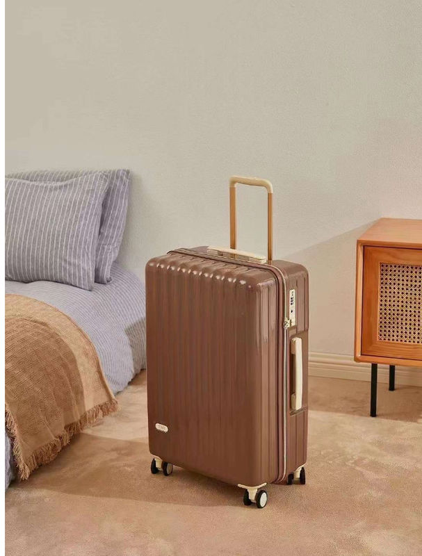 Rose Gold Coffret mignon Pour les filles Sac à bagages de voyage Entreprise Grand vérifié Pleinement pliable Avec Tsa approuvé Lock Suitcase