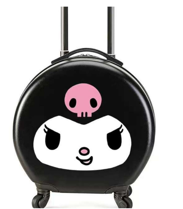 18 pouces Portable sur valise sur roues Voyage Roulement bagages Enfants bagages arrondis Cabine chariot sac mignon petit dossier